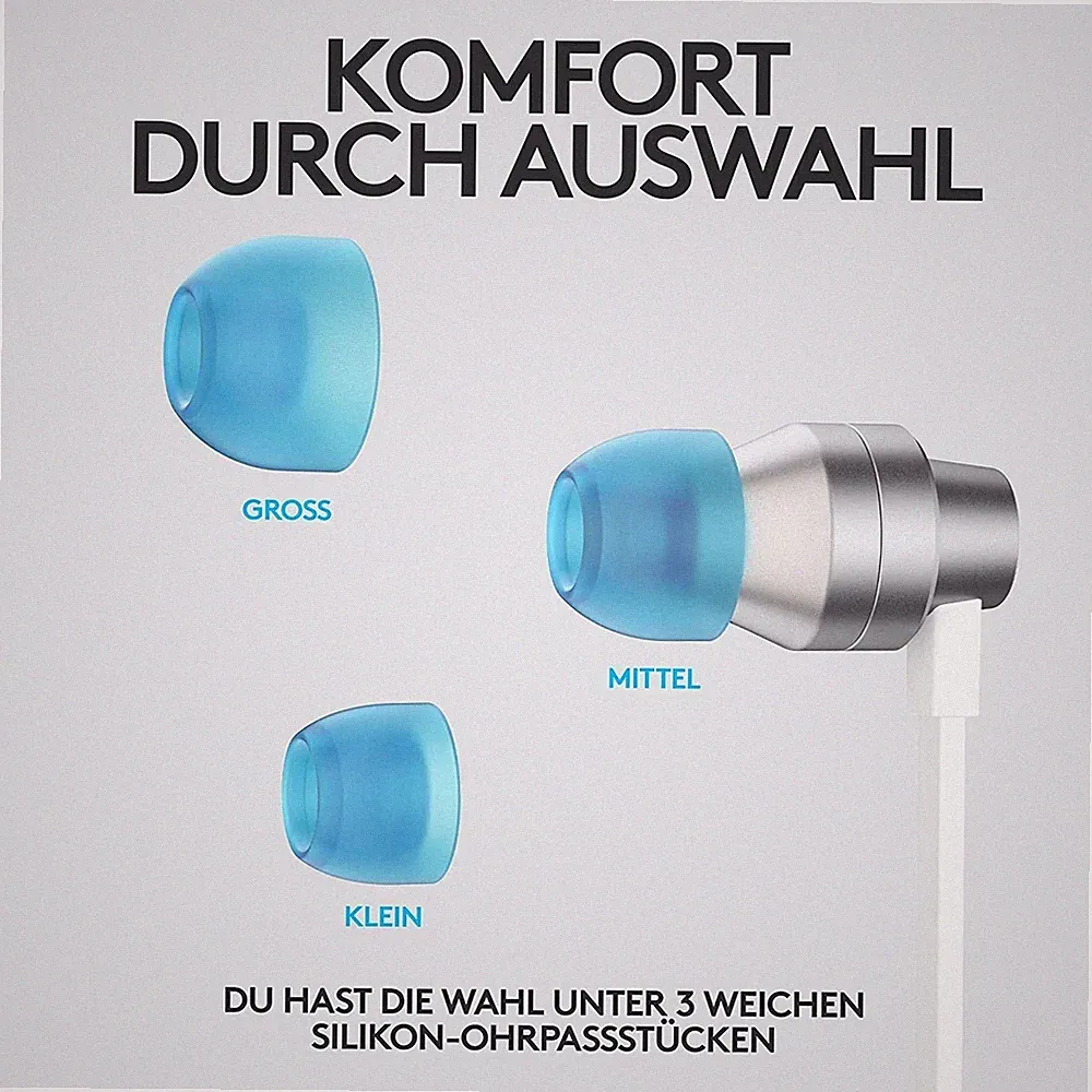 Logitech G333 VR Gaming In-Ear Kopfhörer Oculus Quest 2 Weiß 3.5mm Klinke NEU