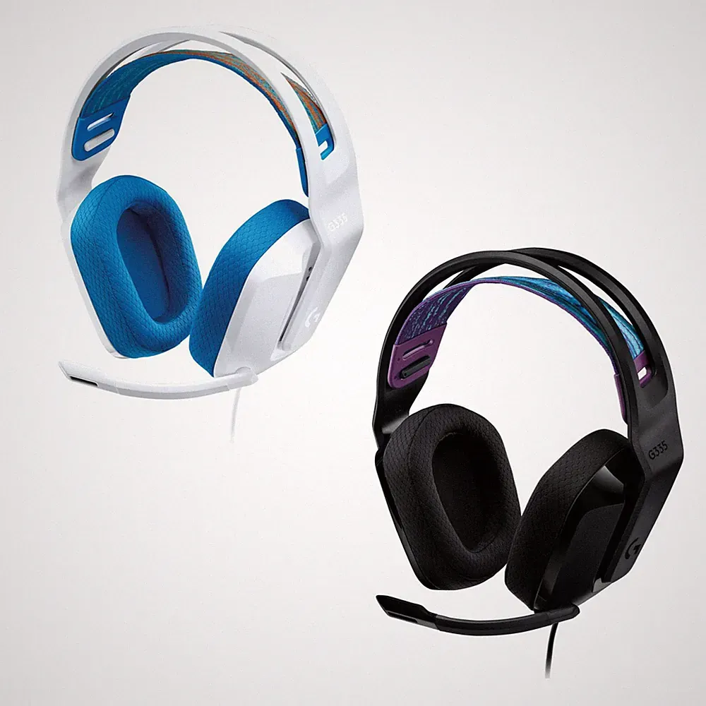 Logitech G335 Gaming-Headset Kopfhörer 40mm Treiber 3.5mm Anschluss verkabelt