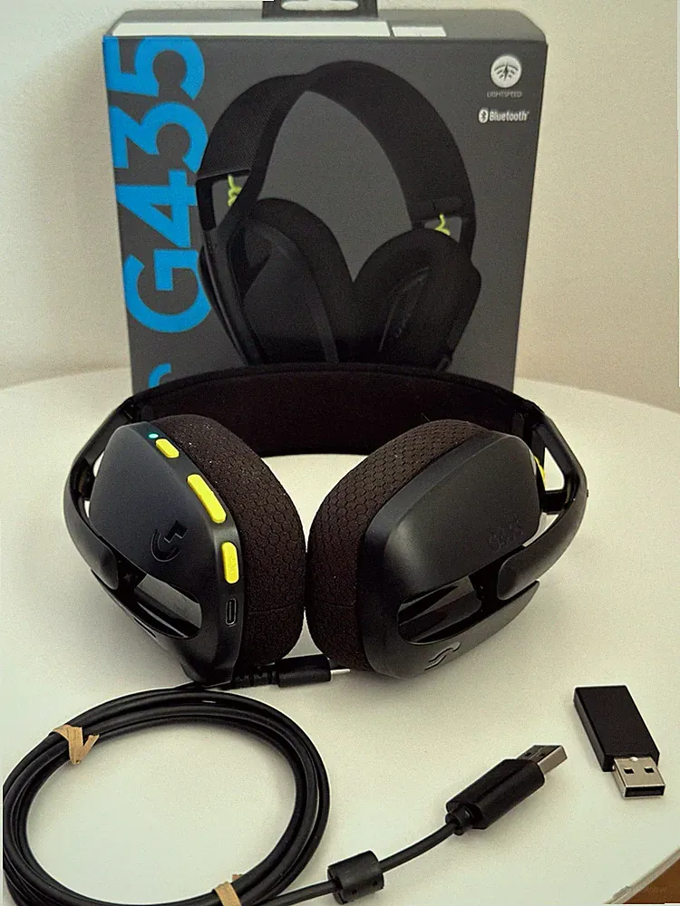 Logitech G435 kabelloses Gaming-Headset Schwarz OVP