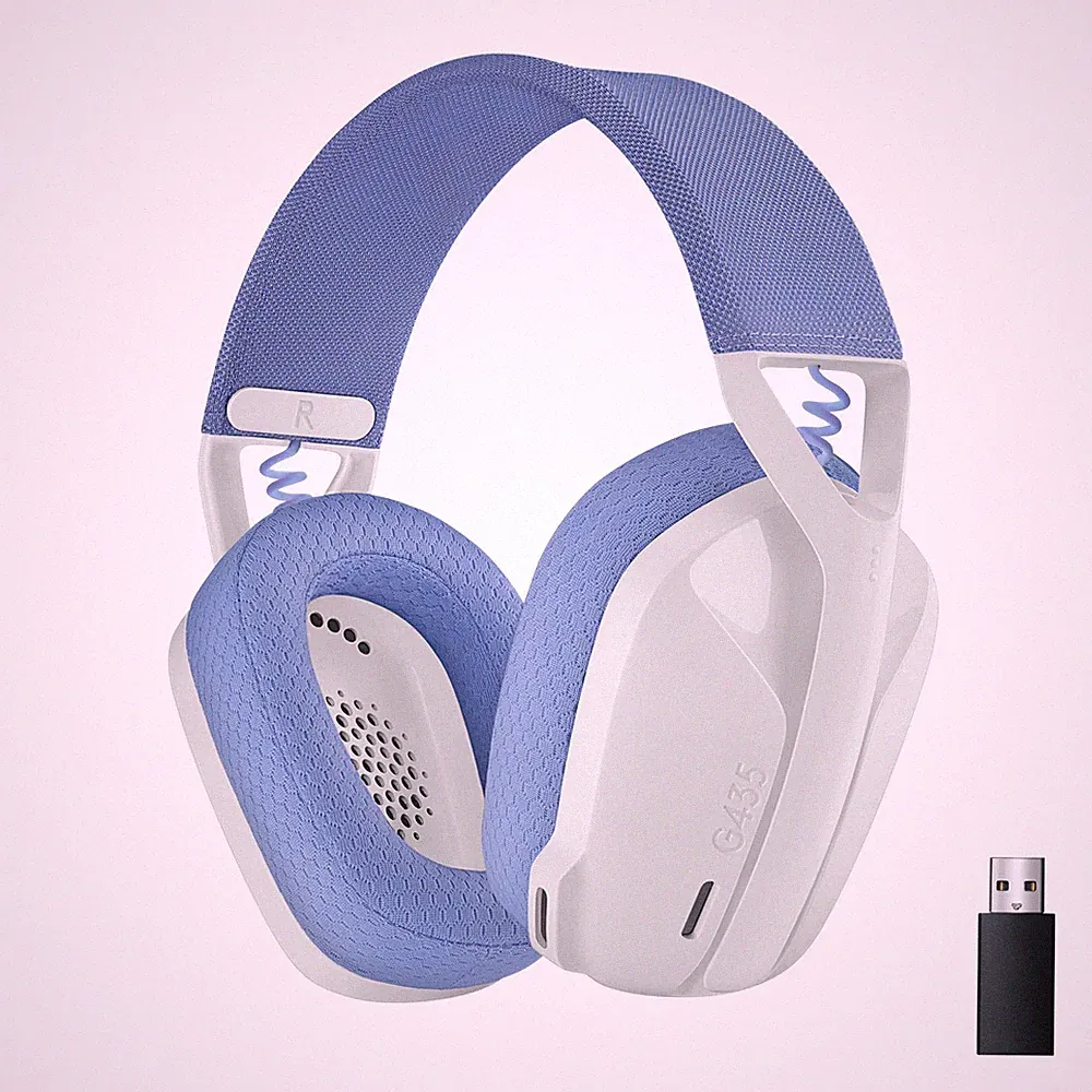 Logitech G435 LIGHTSPEED Kabelloses Bluetooth-Gaming-Headset, Leichte Over-Ear-K