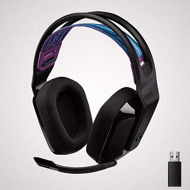 Logitech G535 Lightspeed kabelloses Gaming-Headset – Schwarz