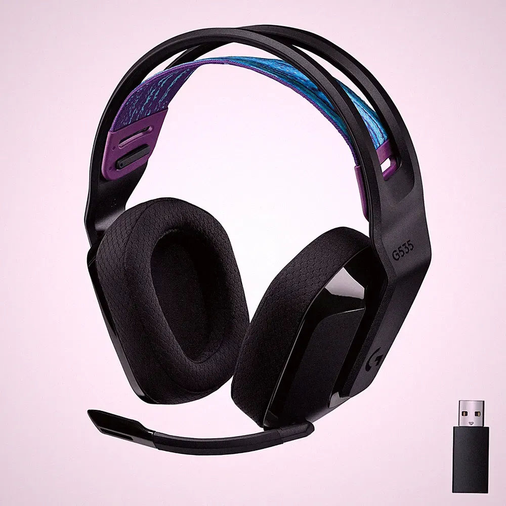 Logitech G535 LIGHTSPEED Wireless Gaming Headset Lightweight on ear headphones