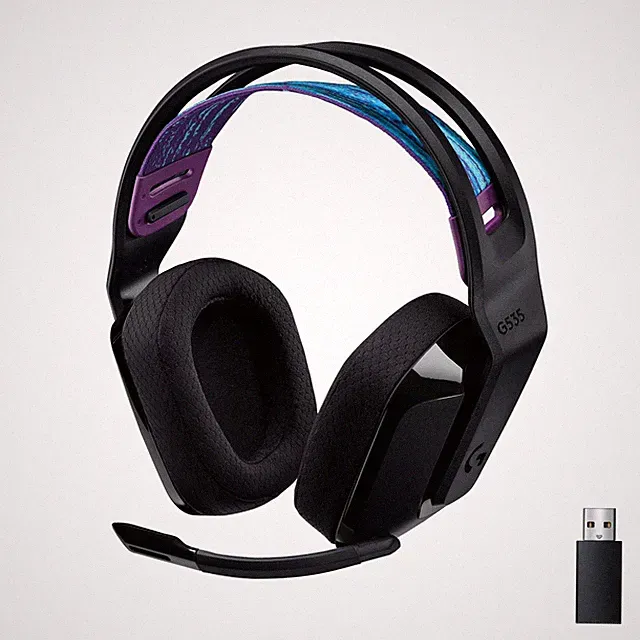 Logitech G535 LIGHTSPEED Wireless Gaming Headset Lightweight on ear headphones