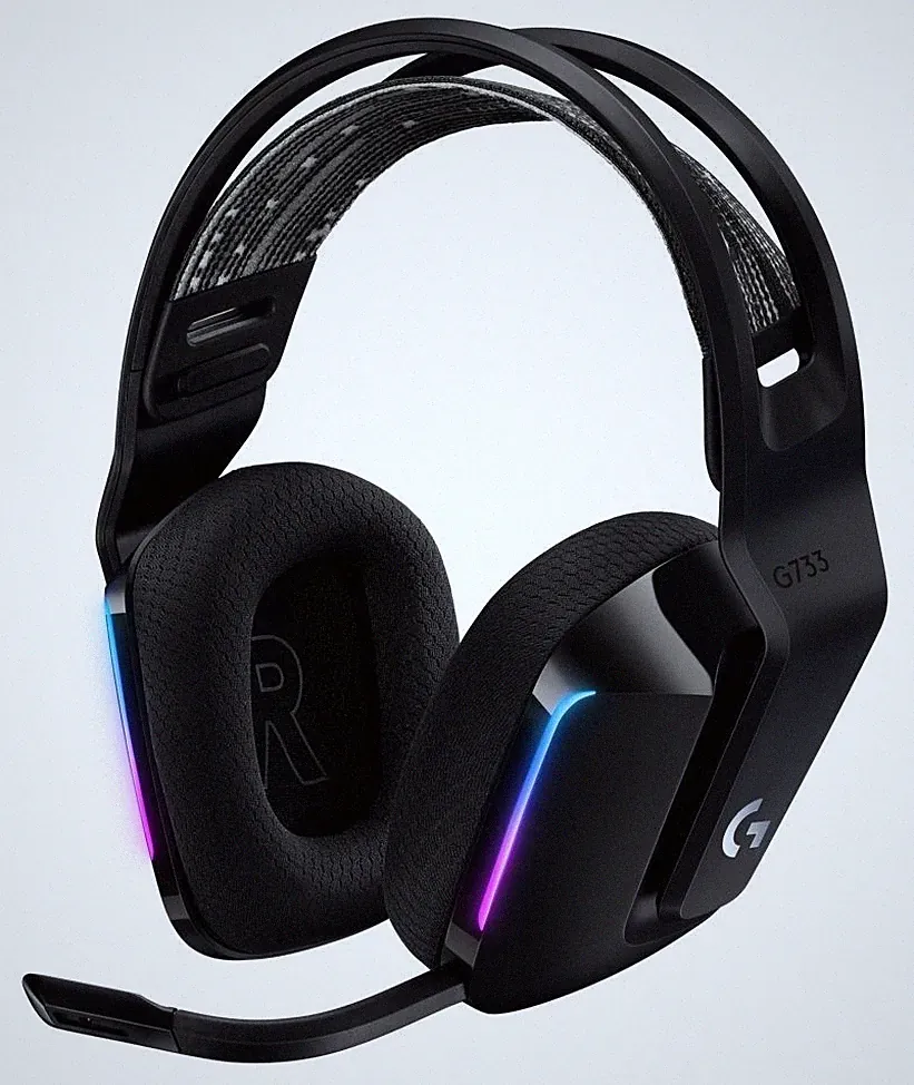 Logitech G733 Kabellose Lightspeed RGB Gaming Headset Kopfhörer - Schwarz - NEU