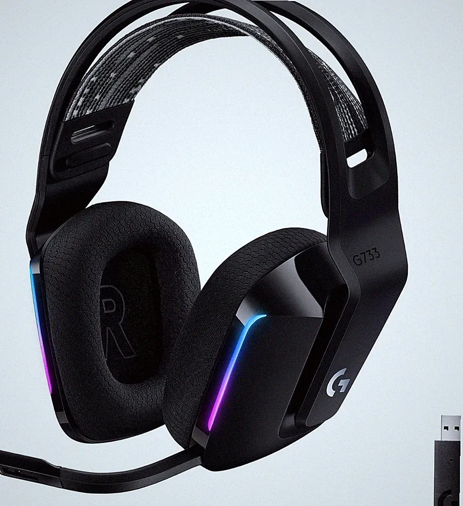 Logitech G733 Kabelloses LIGHTSPEED RGB Gaming-Headset - Schwarz 2344 Lieferu