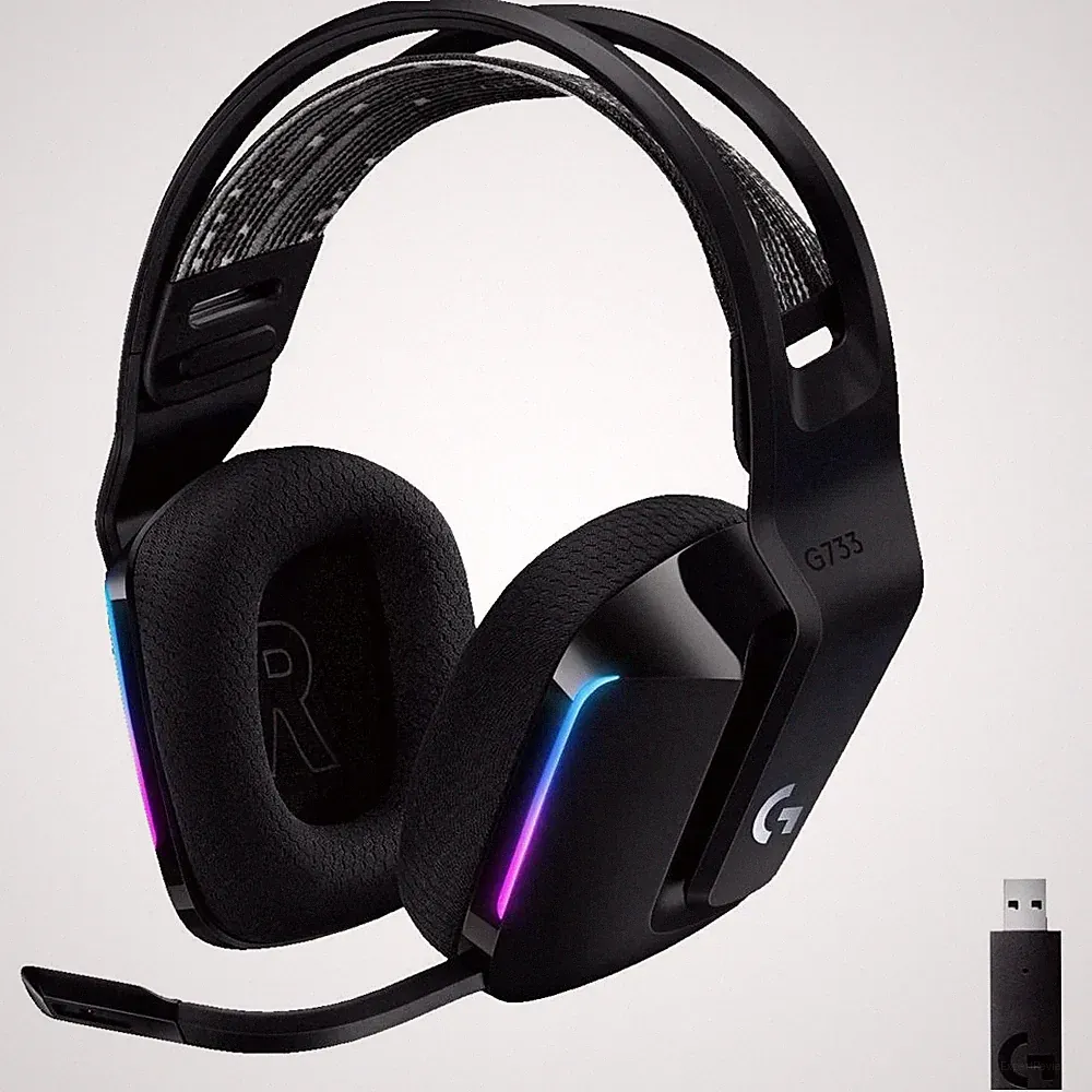Logitech G733 Light Speed LIGHTSYNC RGB kabelloses Gaming Headset Schwarz