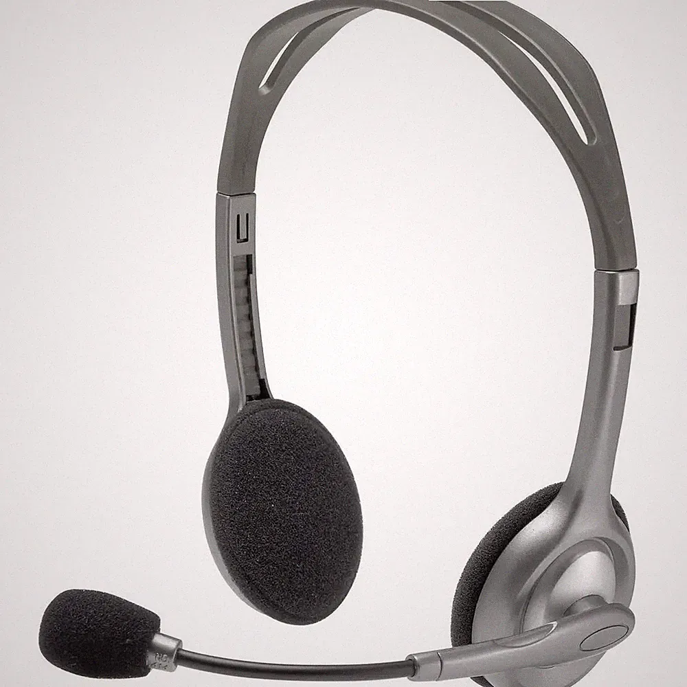 Logitech H110 On Ear Headset kabelgebunden Stereo Grau