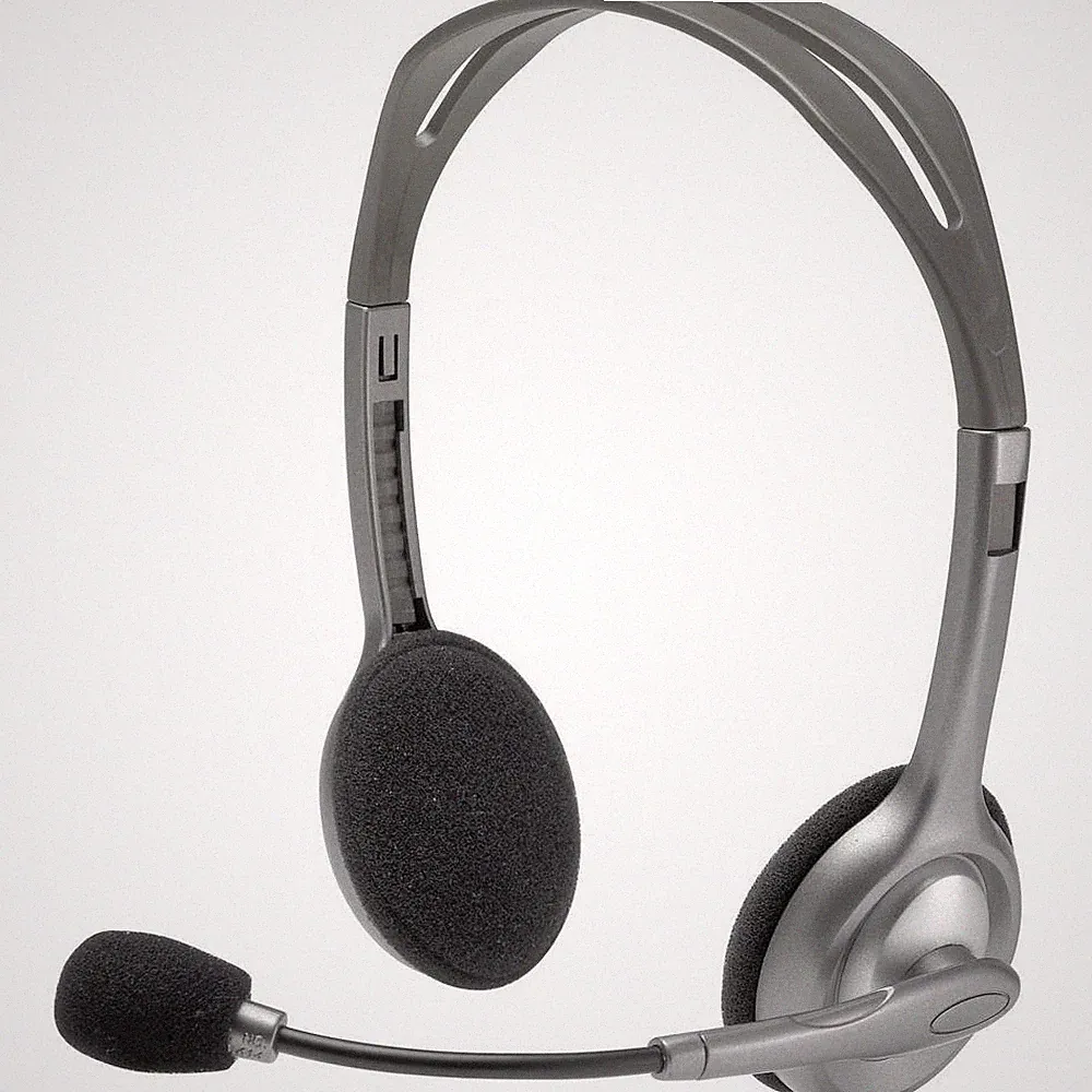 Logitech H110 On Ear Headset kabelgebunden Stereo Grau