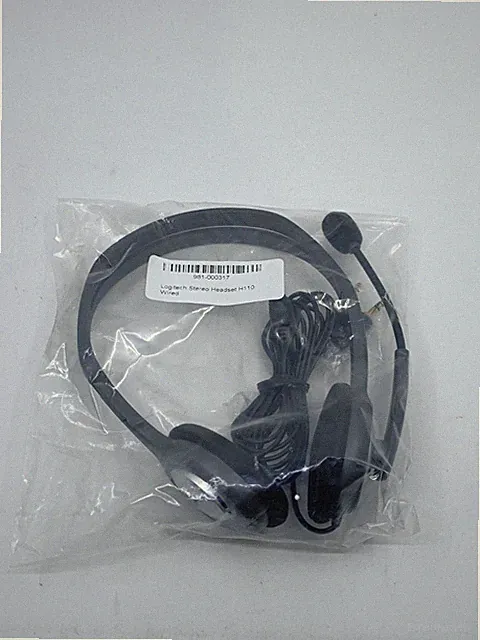 Logitech H110 Stereo Headset Kabelgebunden Klinke 3.5mm Mikrophon Neu_0,083_5