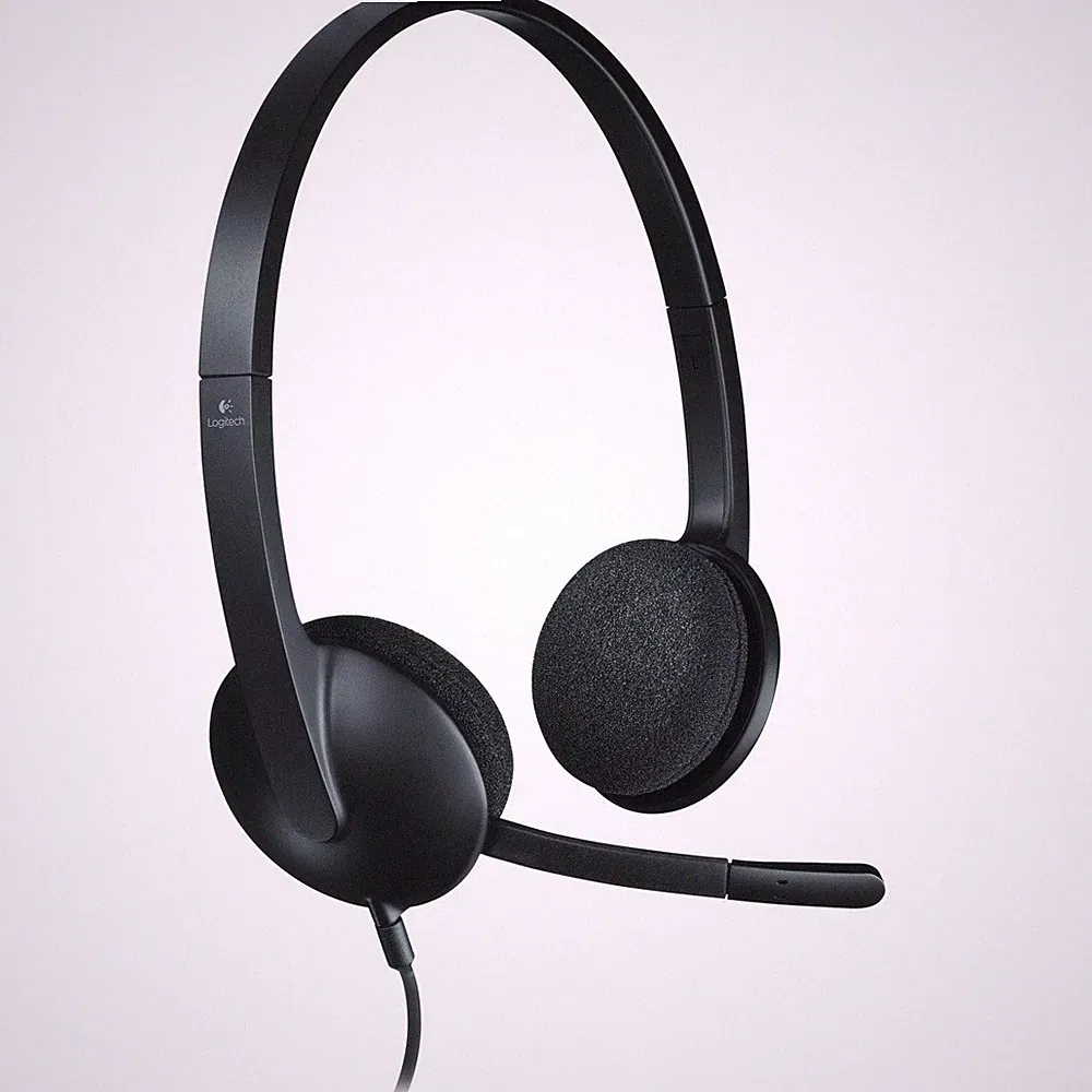 Logitech H340 On Ear Headset kabelgebunden Stereo Schwarz Mikrofon-Rauschunt...