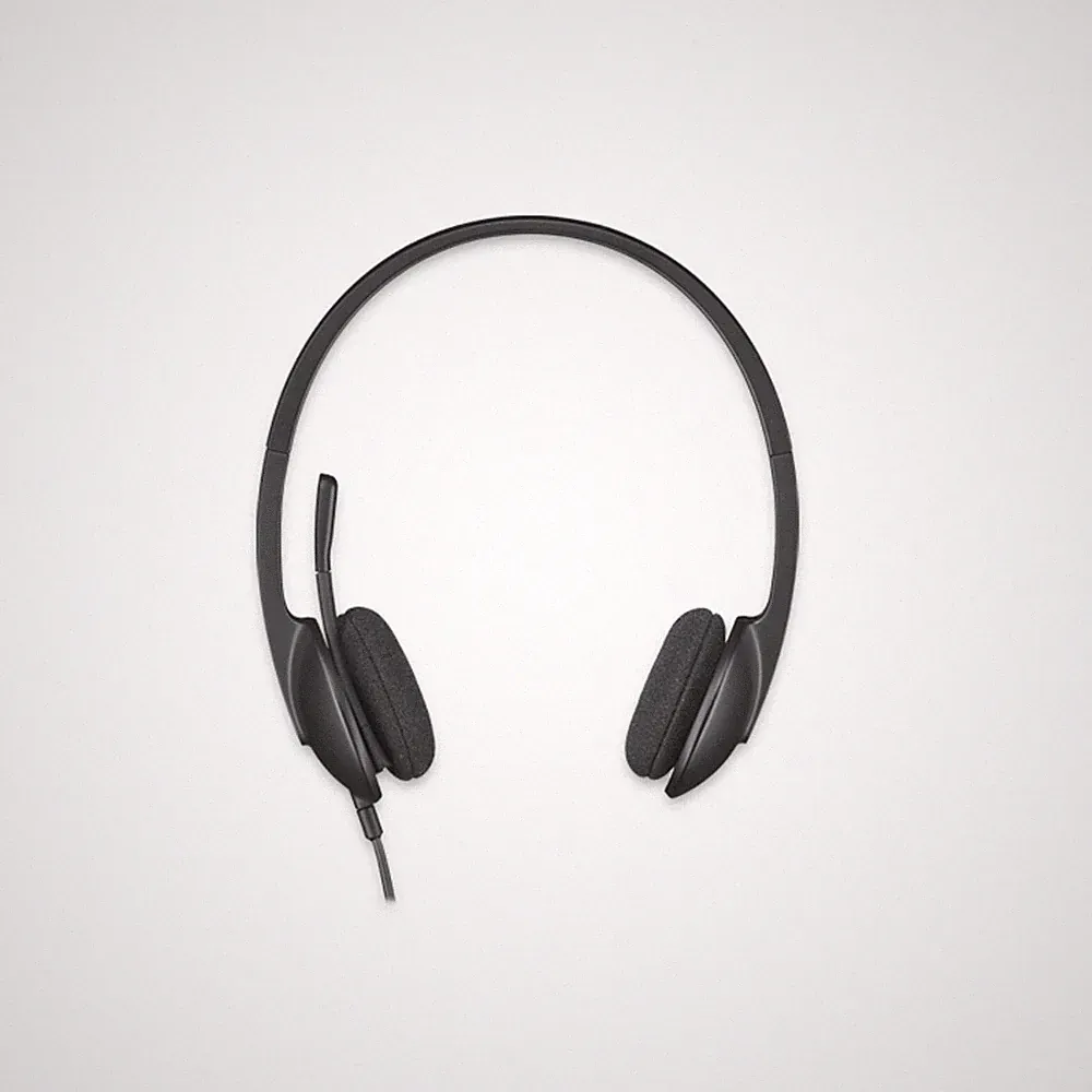 Logitech H340 USB Stereo-Headset On-Ear Kopfhörer