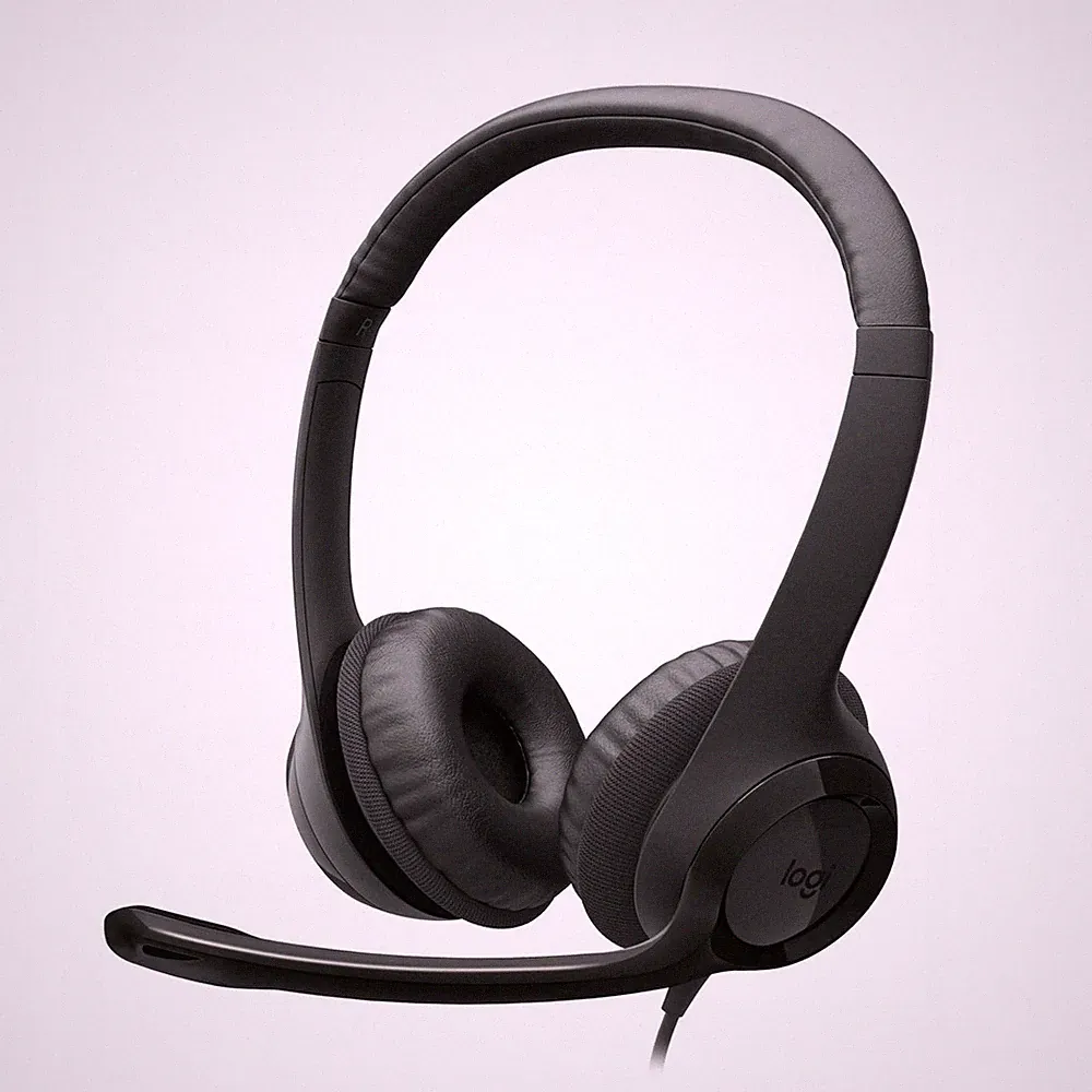 Logitech H390 kabelgebundene On-Ear-Kopfhörer, schwarz