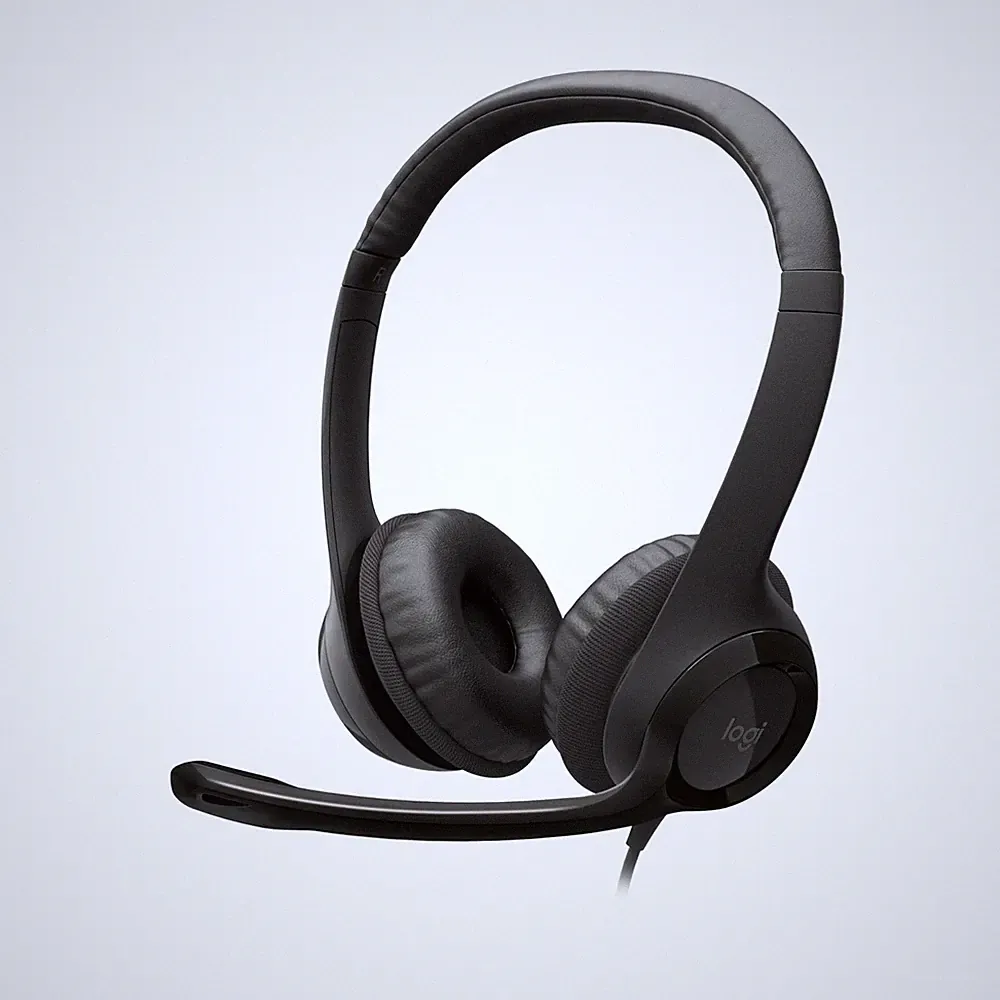 Logitech H390 Kopfhörer mit Noise-Cancelling Mikrofon Schwarz