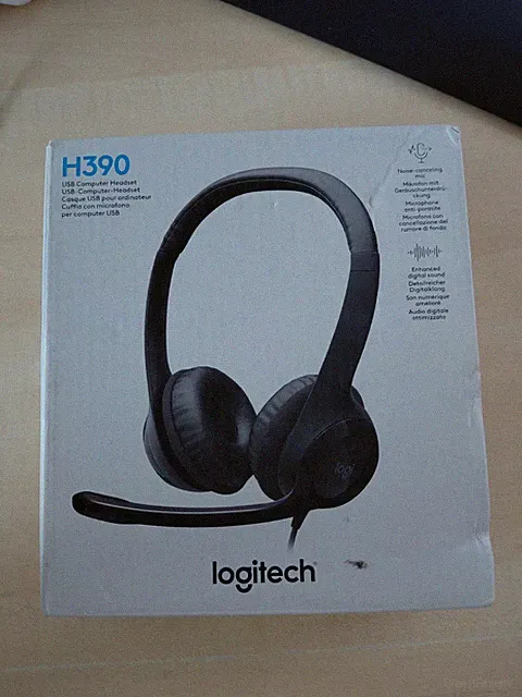 Logitech H390 USB Headset mit Mikrofon Noise Cancelling Over-Ear PC Headset