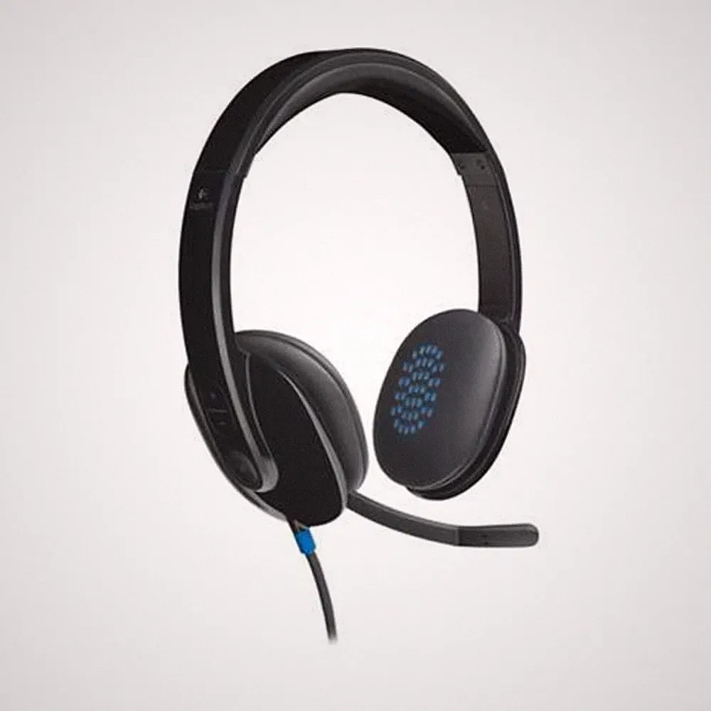 Logitech H540 USB Headset Stereo Kopfhörer mit Mikrofon - kristallklarer Sound
