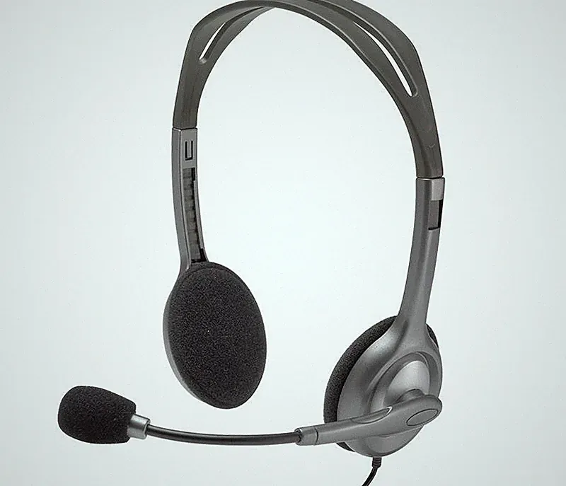 LOGITECH KOPFHÖRER H111 MIT MIKROFON FÜR TELEFON UND COMPUTER, AUSGEZEICHNETE QU