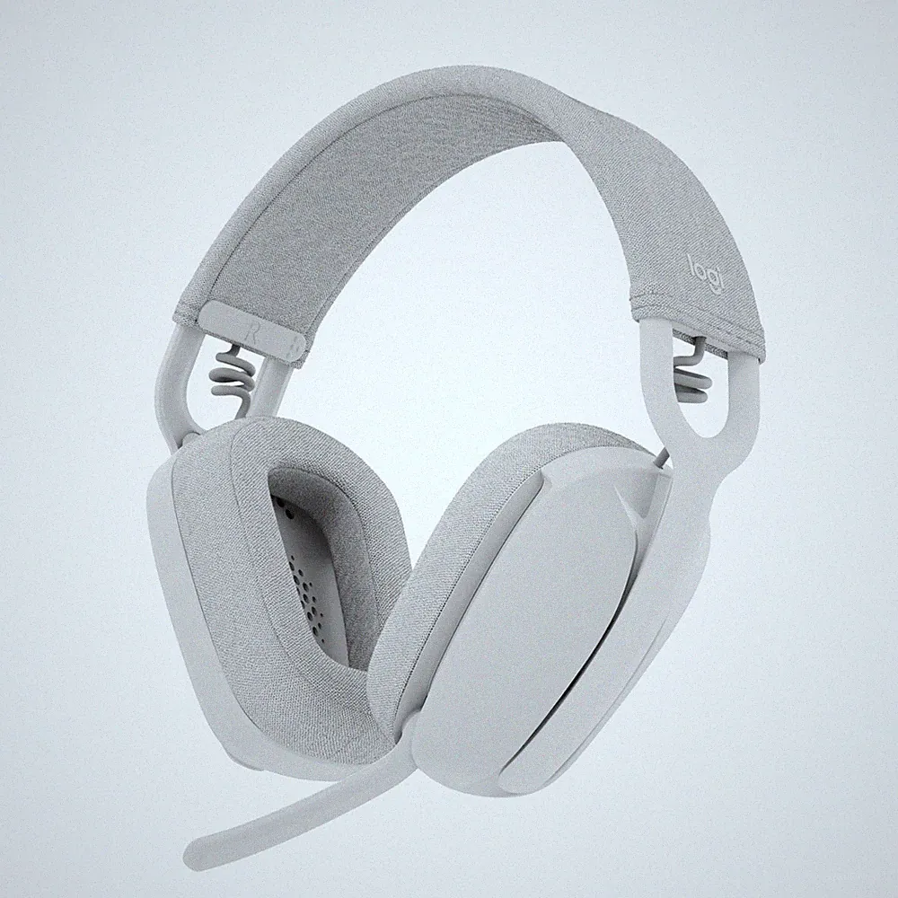 Logitech Zone Vibe 100 Leichte, kabellose Over-Ear-Kopfhörer mit Mikrofon - Weiß