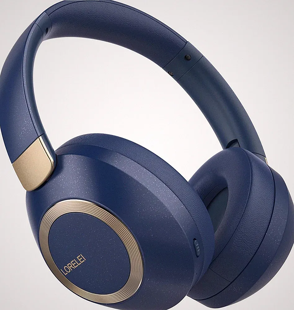 LORELEI B-C6 Kabellose Over-Ear-Kopfhörer, 50H Playtime Faltbare, leichte