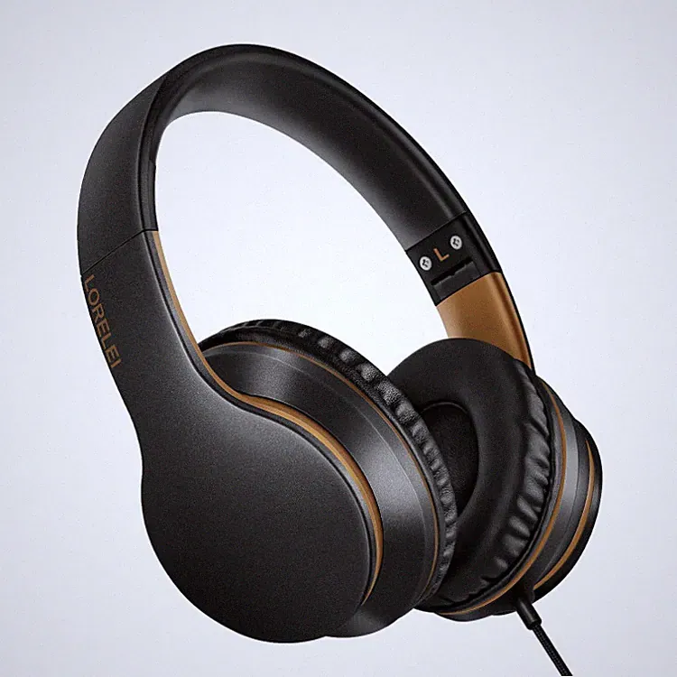 LORELEI X6 Over-Ear Kopfhörer mit Mikrofon, Faltbar, 40mm, Kabelgebunden