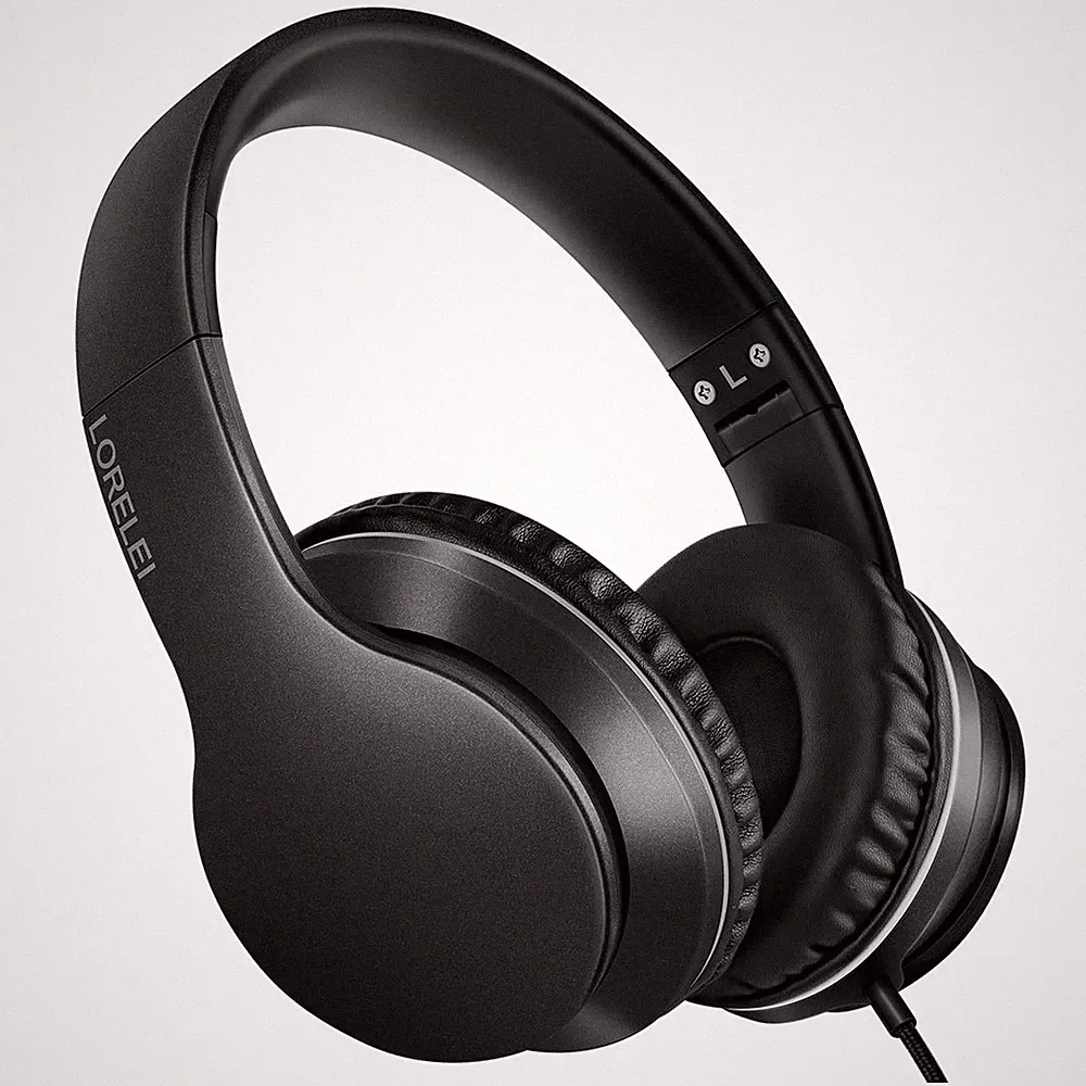 Lorelei X6 Over-Ear Kopfhörer mit Mikrofon, Faltbar, 40mm Treiber, 1,45m Kabel