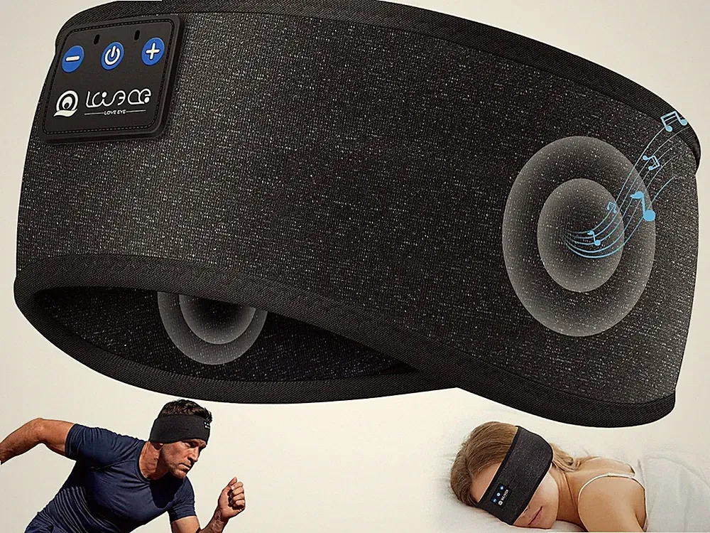 LOVE EYE Bluetooth Stirnband Kopfhörer, Sport & Schlaf, ultradünne Speaker