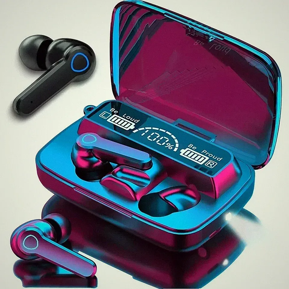🎧 M19 Bluetooth TWS In-Ear Kopfhörer Touch Wireless Ohrhörer Powerbank 3500mAh