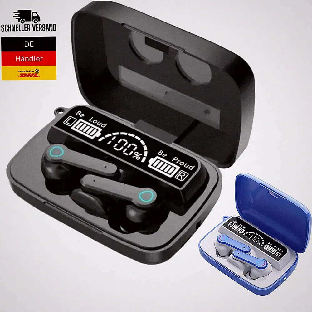 🎧 M19 TWS Bluetooth 5.1 In-Ear Kopfhörer Touch True Wireless mit Ladebox