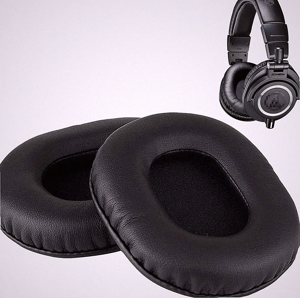 M50X Ersatz-Ohrpolster, kompatibel mit Audio Technica ATH M50X M50XBT M50RD