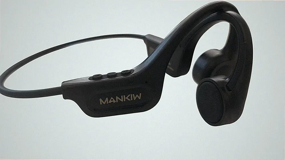 MANKIW Knochenschall Kopfhörer Bluetooth 6.0, Open Ear Schwarz