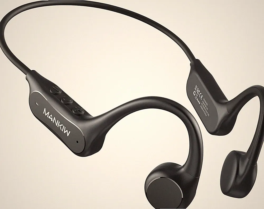 MANKIW Knochenschall Kopfhörer Bluetooth 6.0, Open Ear Sportkopfhörer, Typ-C S