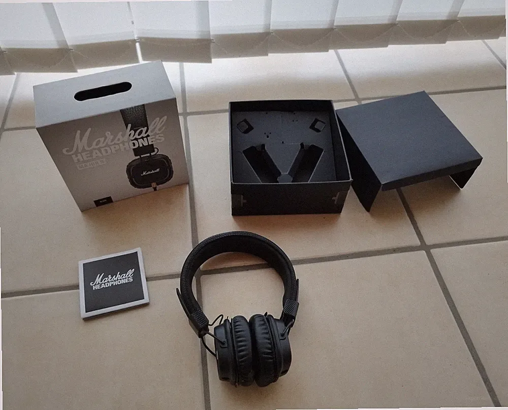 Marshall Major II On-Ear Kopfhörer schwarz, 3,5 mm, mit Kabel, OVP