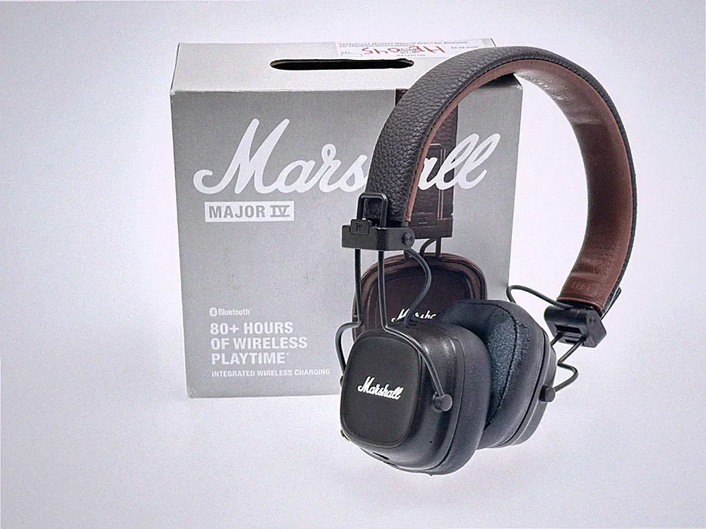 Marshall Major IV Bluetooth Kopfhörer Faltbar On-Ear Kopfbügel Schwarz inkl MwSt