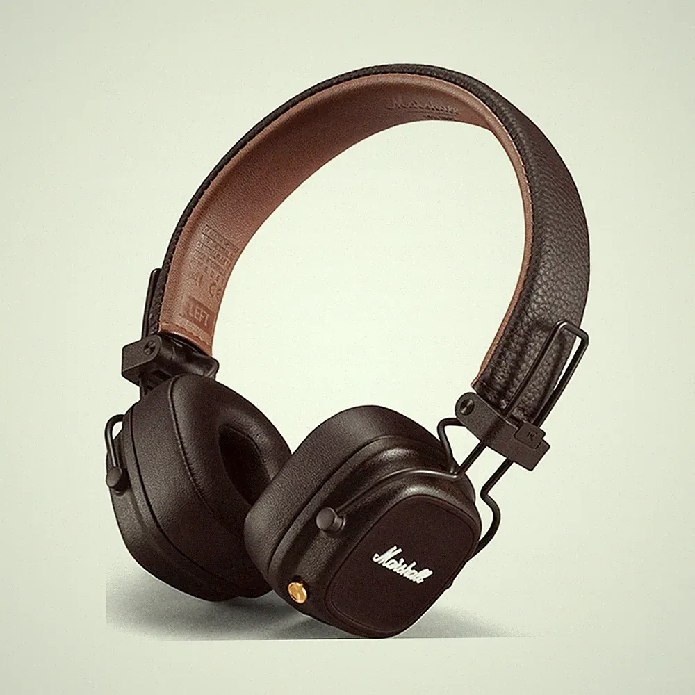 Marshall Major IV Bluetooth Kopfhörer Over-Ear Kabellos Braun