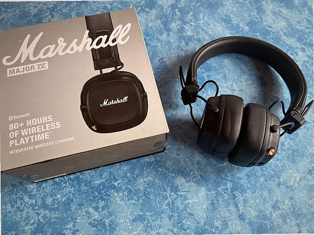 Marshall Major IV On Ear Bluetooth Kopfhörer, faltbar schwarz