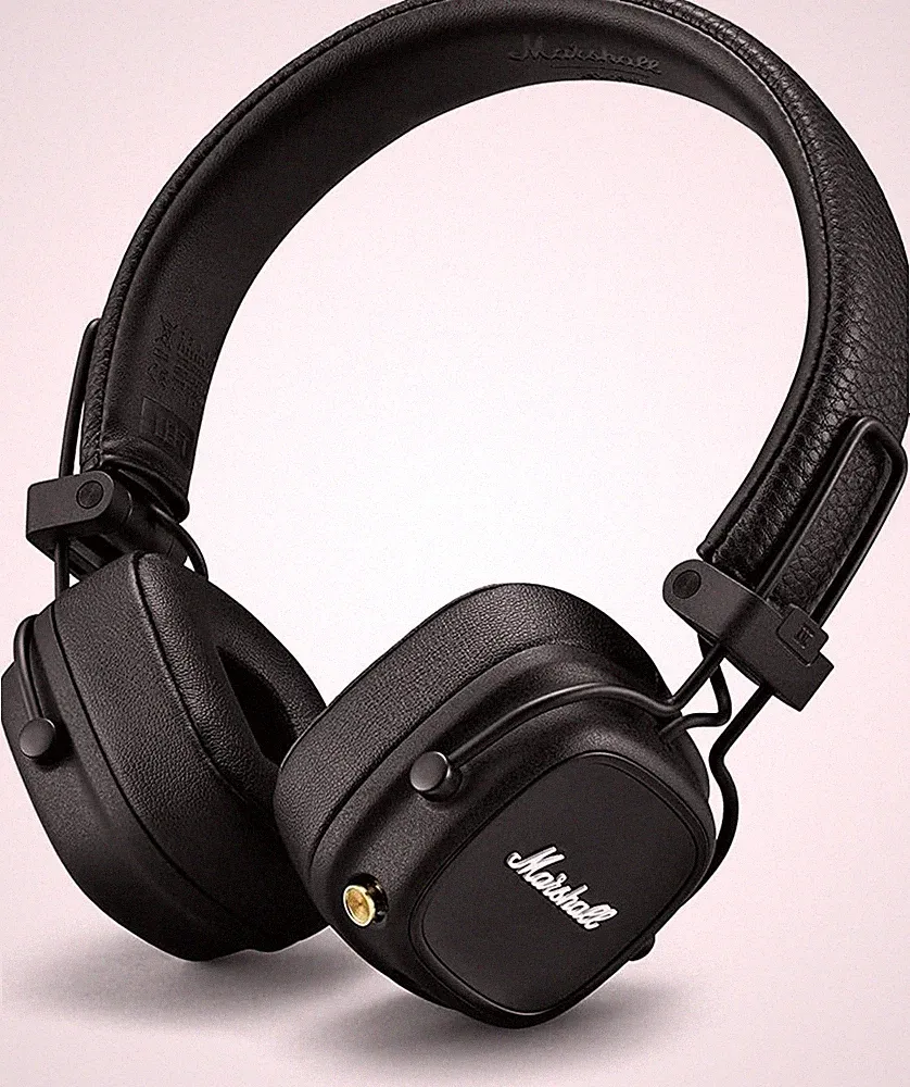 Marshall Major IV On Ear Bluetooth Kopfhörer Kabelloser Ohrhörer Faltbar Schwarz