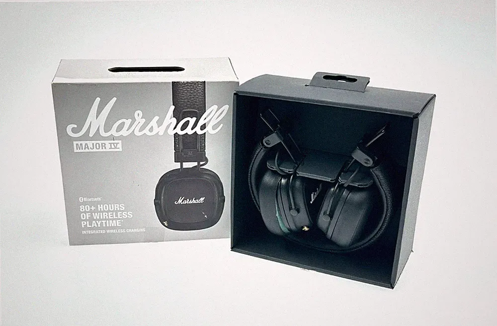 Marshall Major IV On-Ear Bluetooth Kopfhörer Kopfbügel 80h Akku Schwarz inkl MwS
