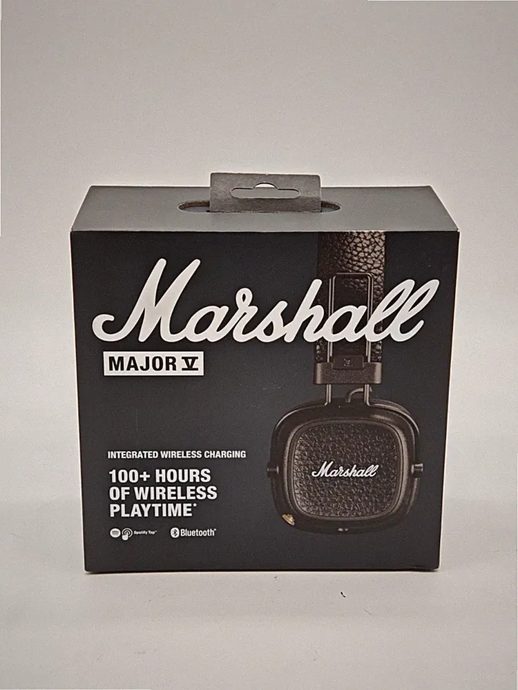 Marshall Major V Bluetooth On-Ear Kopfhörer Braun 100h Wie Neu leicht beschädigt