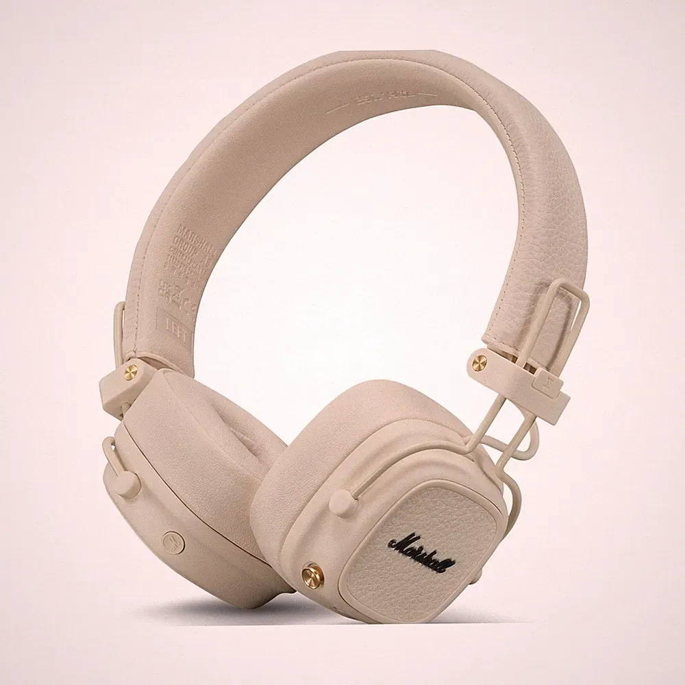 Marshall Major V – kabellose Over-Ear-Kopfhörer in Creme