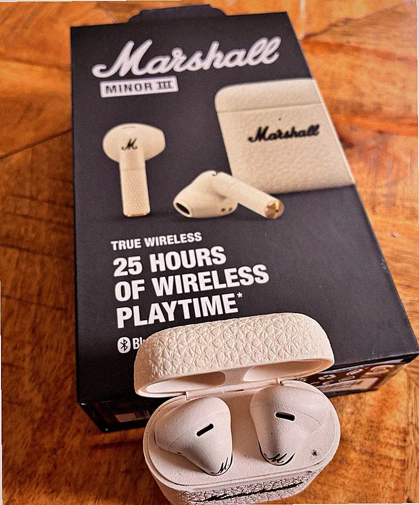 Marshall Minor III True Wireless Bluetooth In-Ear-Kopfhörer Beige