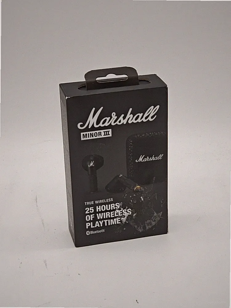 Marshall Minor III TWS In-Ear Bluetooth Kopfhörer Schwarz Wie Neu OVP beschädigt