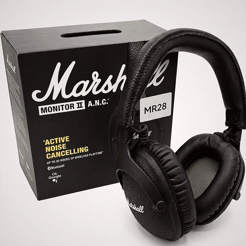 Marshall Monitor II A.N.C. Kabellose Kopfhörer schwarz - gebraucht, Originalk...