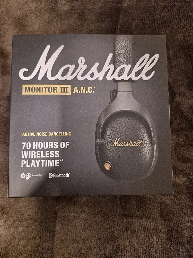 Marshall Monitor III ANC Wireless Noise Cancelling Kopfhörer Schwarz 70Hr BT5.3