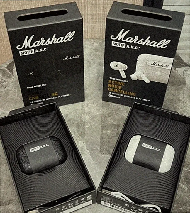 Marshall Motif ANC True Wireless Noise Cancelling Bluetooth Headphones Sports DE