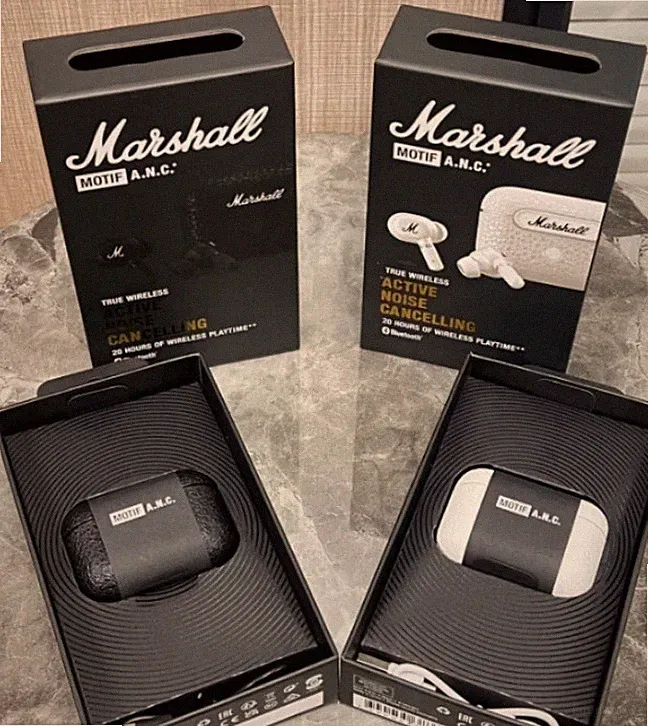 Marshall Motif ANC True Wireless Noise Cancelling Bluetooth Headphones Sports DE