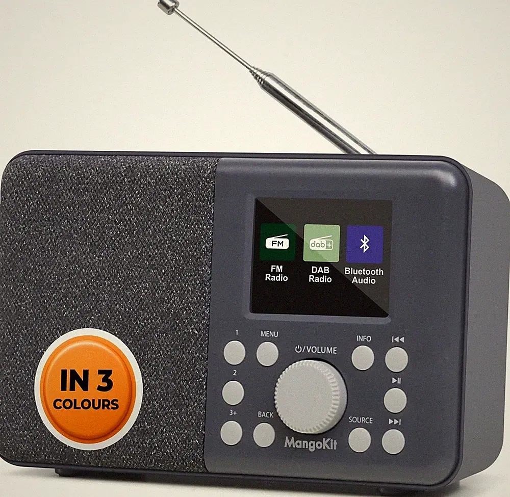 MD3 DAB/DAB+ Und UKW Tragbares Digitalradio, Bluetooth-Lautsprecher, Kopfhörer