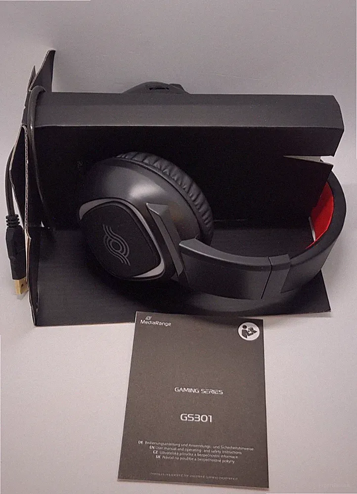 MediaRange MRGS301 7.1 Gaming Headset Mikrofon PC PS5 Xbox B-Ware Neuwertig