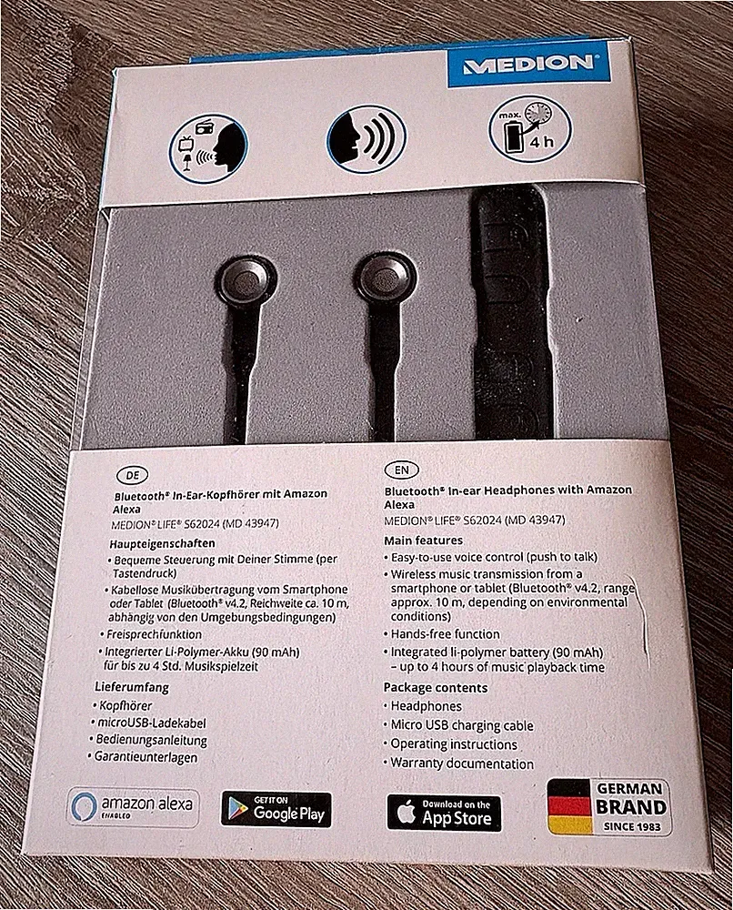 !!! MEDION: Life Alexa Bluetooth In-Ear-Kopfhörer !!!