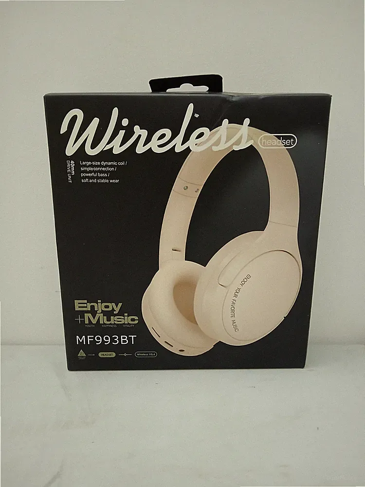 MF993BT USB-C Micro SD AUX Kabellose Bluetooth Kopfhörer Beige Getestet OK