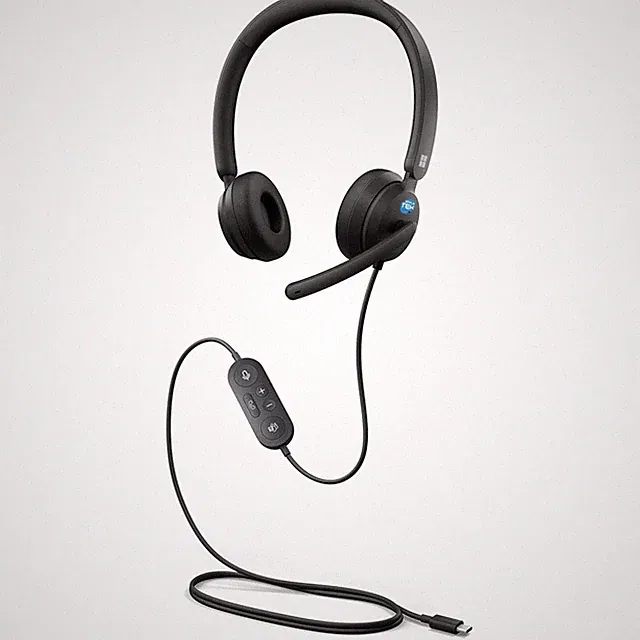 Microsoft Modern USB-C Headset Kabelgebundene Kopfhörer mit Mikrofon Typ-C Thunderbolt_