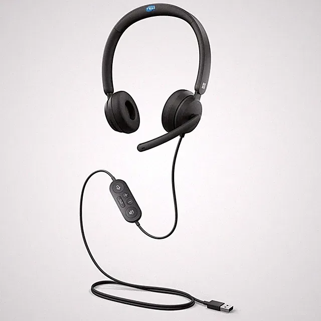 Microsoft Modern Usb Headset Kabelgebundene Kopfhörer mit Mikrofon Usb-a Windows Mac Pc_